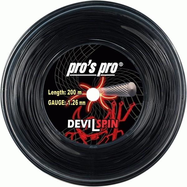 送料無料　pro's pro devil spin(黒色) 200m ロールガット ゲージ1.26mm | 
