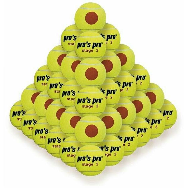 お子様でも安心 pros pro オレンジボール stage２ ボールサイズ 65mm 30球入り　テニスボール　 | 