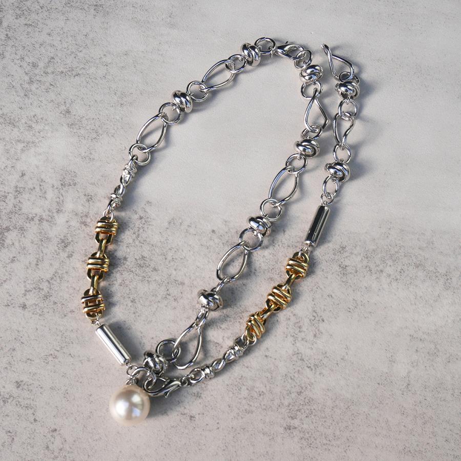 amplis・アンプリス celia Necklace -Gold- / パール ネックレス ゴールド シルバー | amplis | 04