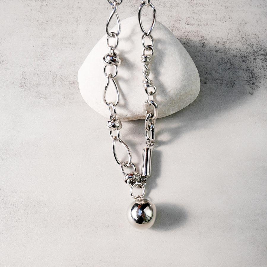 amplis・アンプリス celia Necklace -Silver- / パール ネックレス シルバー ゴールド | amplis | 01