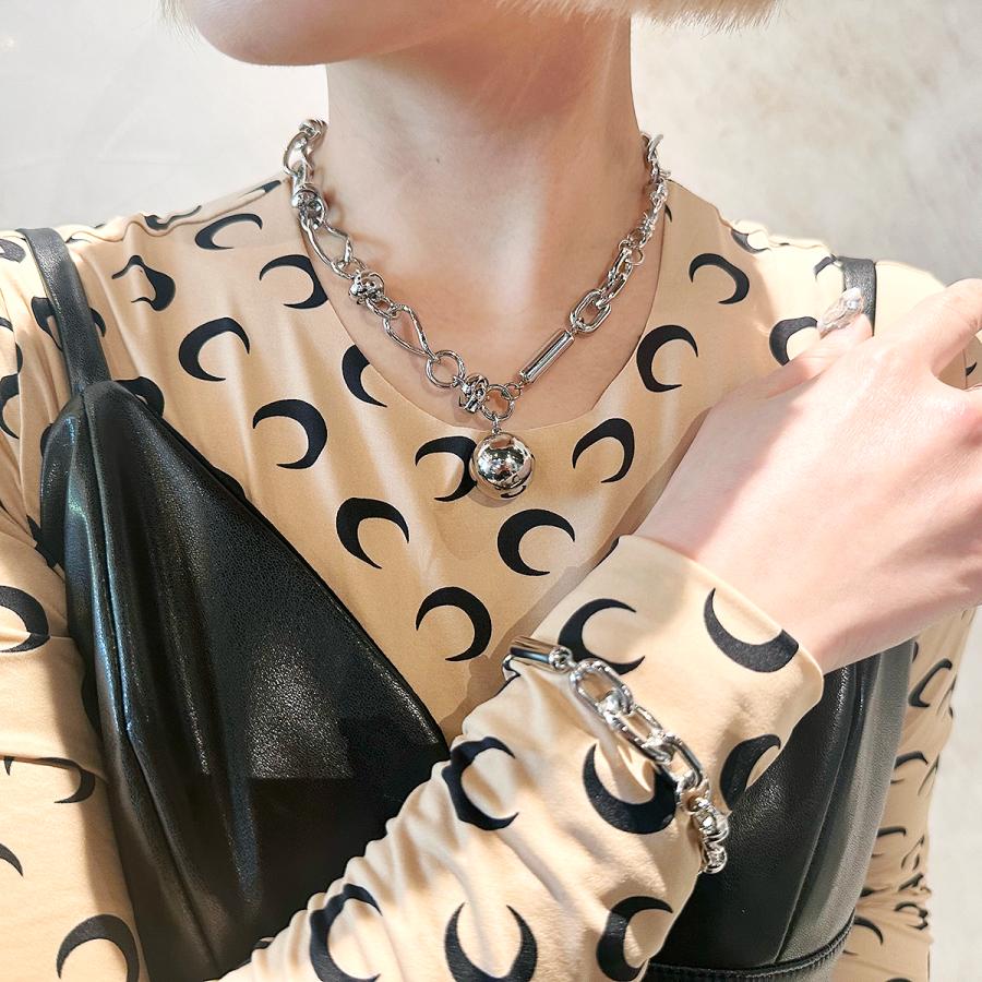 amplis・アンプリス celia Necklace -Silver- / パール ネックレス シルバー ゴールド | amplis | 03