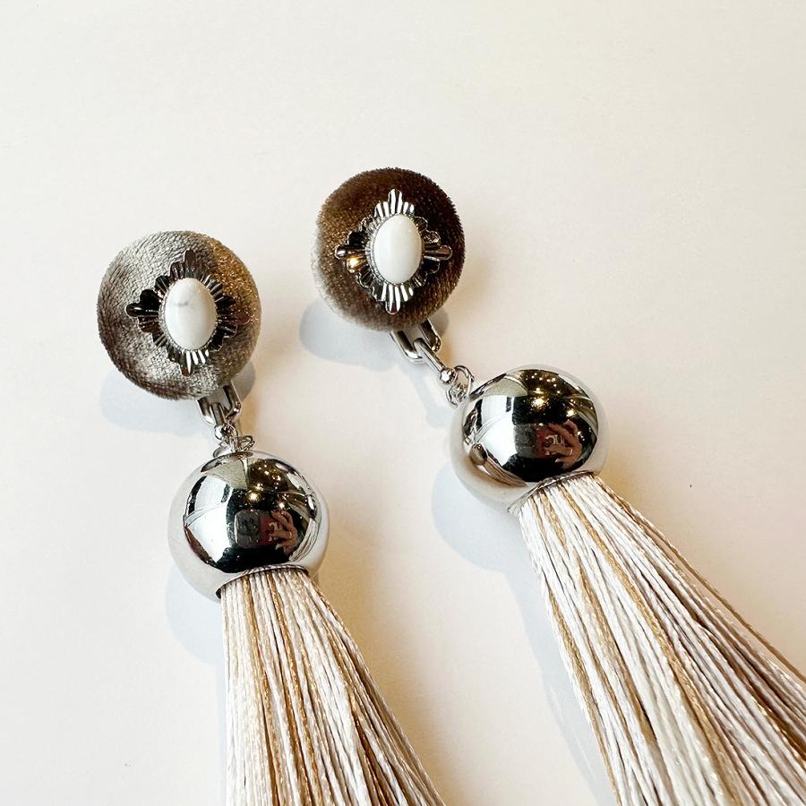 amplis・アンプリス king tassel pierce -Beige- / ピアス タッセル | amplis | 04