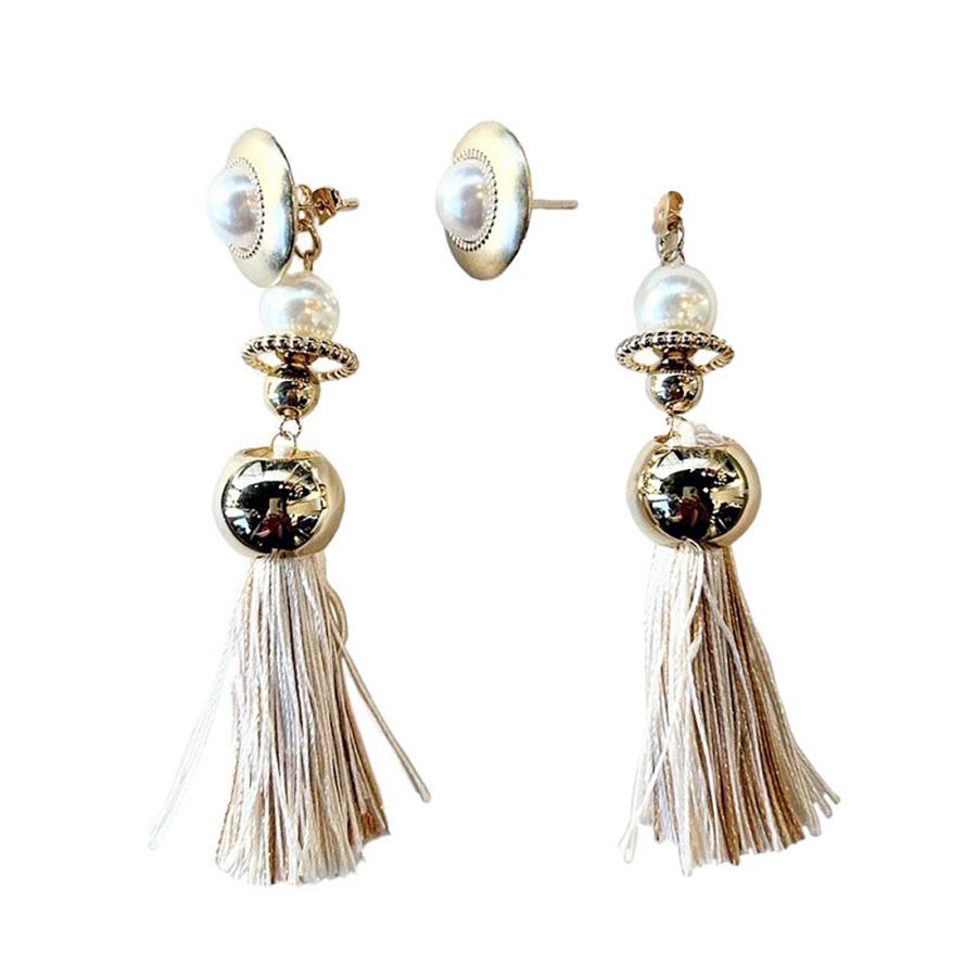 amplis・アンプリス prink tassel pierce  /  タッセル フリンジ ピアス シルバー ゴールド | amplis | 04