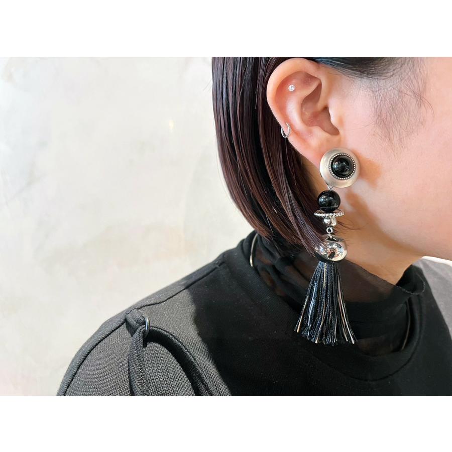 amplis・アンプリス prink tassel pierce  /  タッセル フリンジ ピアス シルバー ゴールド | amplis | 05