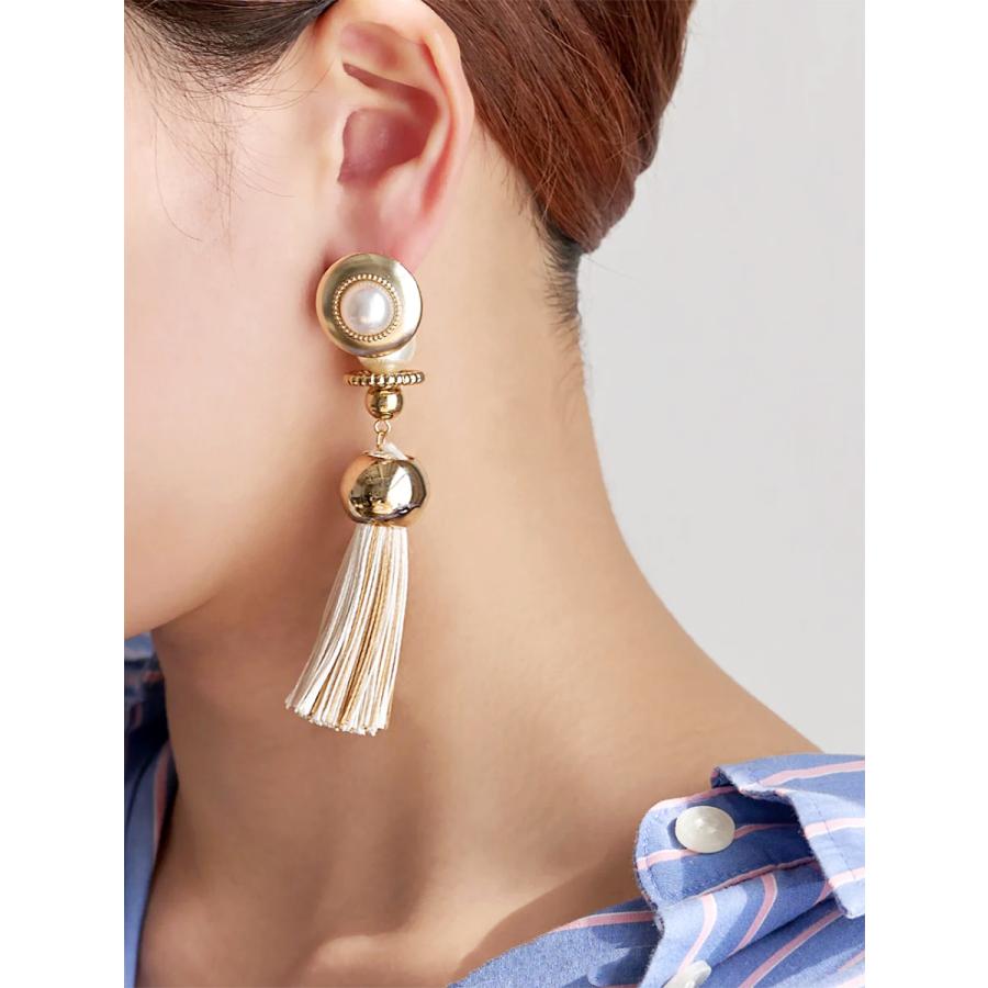 amplis・アンプリス prink tassel pierce  /  タッセル フリンジ ピアス シルバー ゴールド | amplis | 09