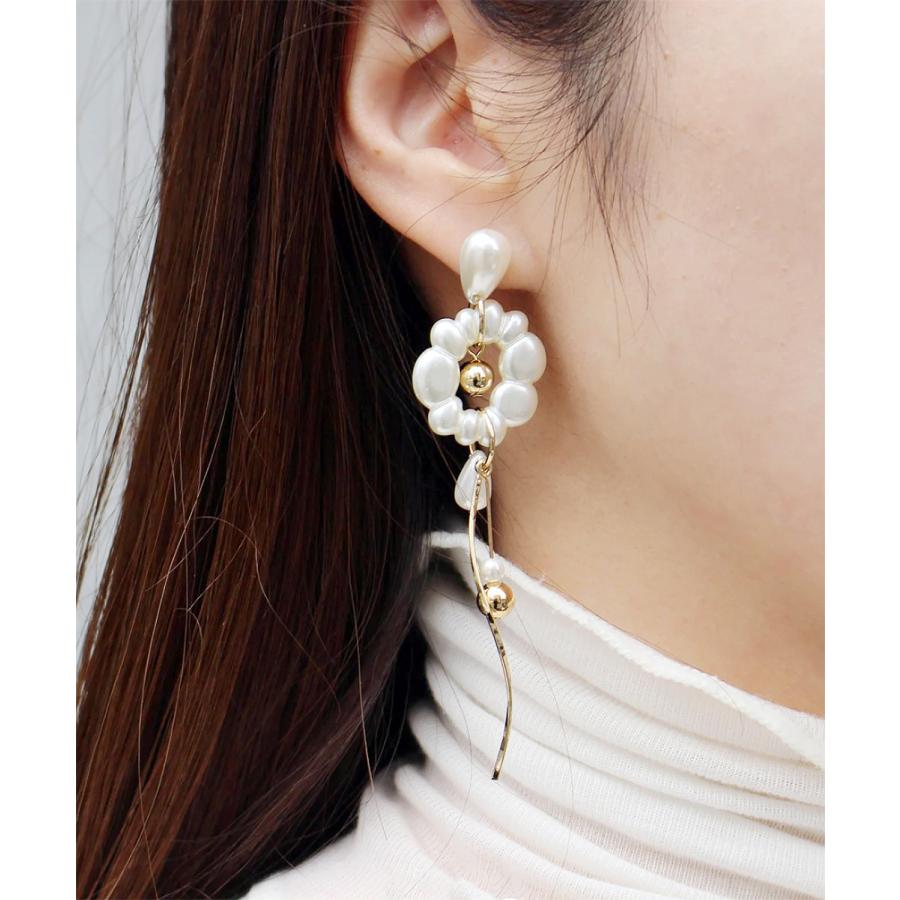 amplis・アンプリス prince pierce -Gold-  /  ピアス パール フラワー ゴールド | amplis | 01