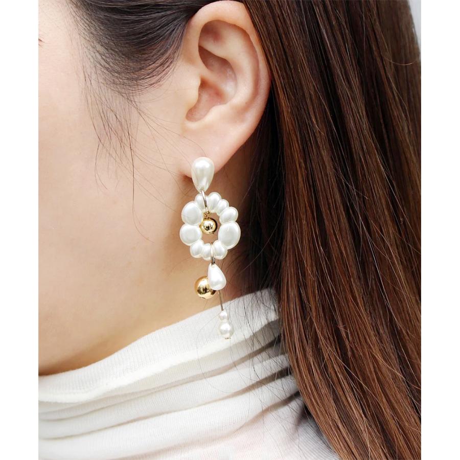 amplis・アンプリス prince pierce -Gold-  /  ピアス パール フラワー ゴールド | amplis | 02