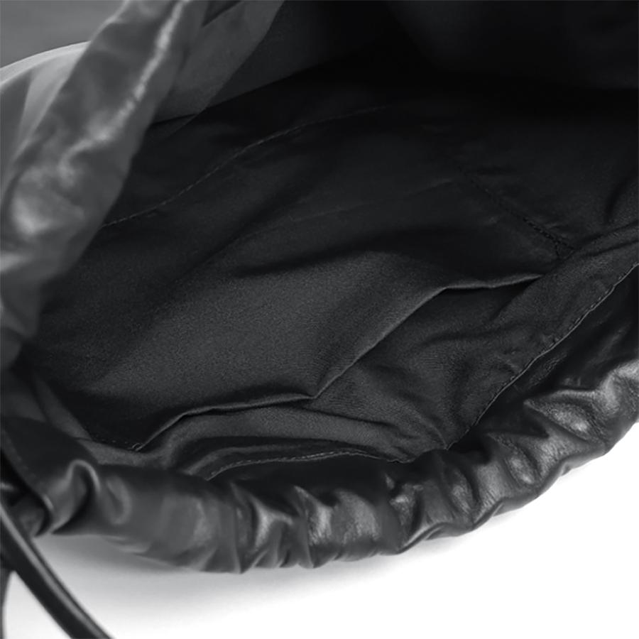 ARUTEMIKA・アルテミカ ARM-21 レザー キンチャク ショルダー トートバッグ  /  リアルレザー 巾着 本革 牛革 ブラック |  | 06