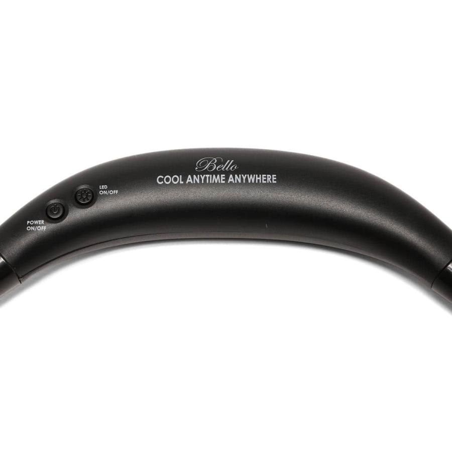 Bello・ベッロ　FOLDING FAN -Black-  /  首掛け ポータブル扇風機 ハンズフリー ネックファン サーキュレーター USB充電式 |  | 02