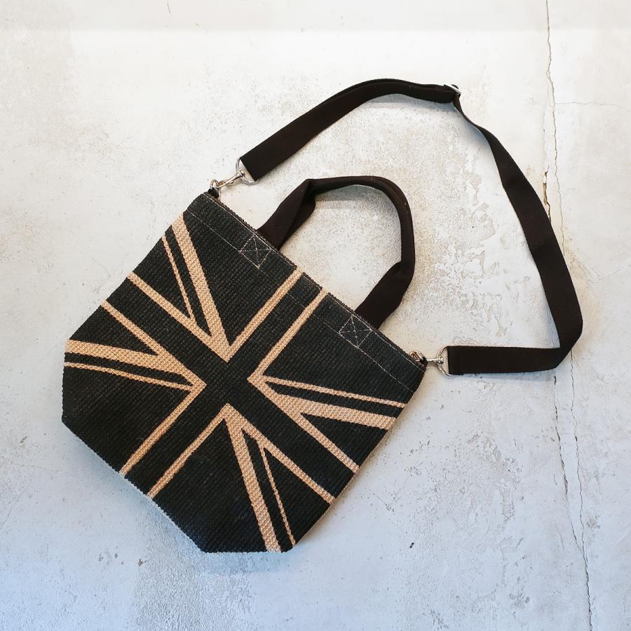 FABRICO・ファブリコ ジュートバッグ ectan【union jack】/  ユニオンジャック ショルダー トート ハンド | FABRICO
