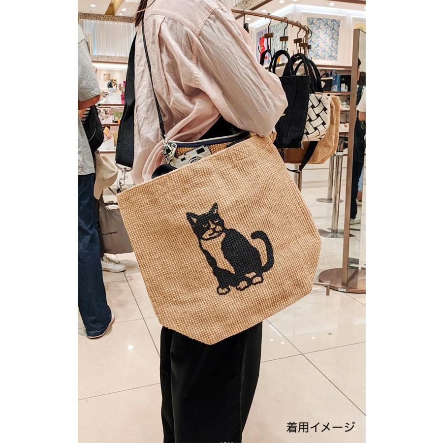 FABRICO・ファブリコ ジュートバッグ ectan【＆.】Black  /  アルファベット アンパサンド ショルダー トート ハンド | FABRICO | 06