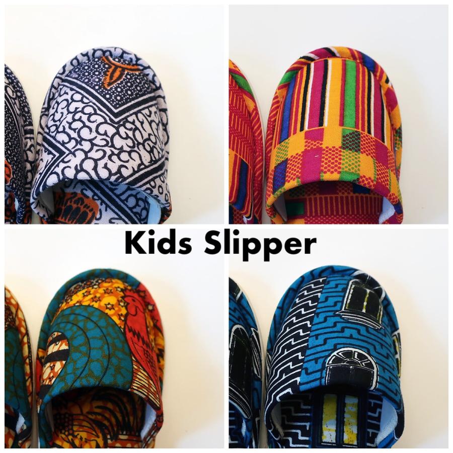 Heiwa Slipper・平和スリッパ　Kids Batik Slippers S (17cm〜18cm)【E〜H】/  キッズ ルームシューズ 室内履き バティック スリッパ | 