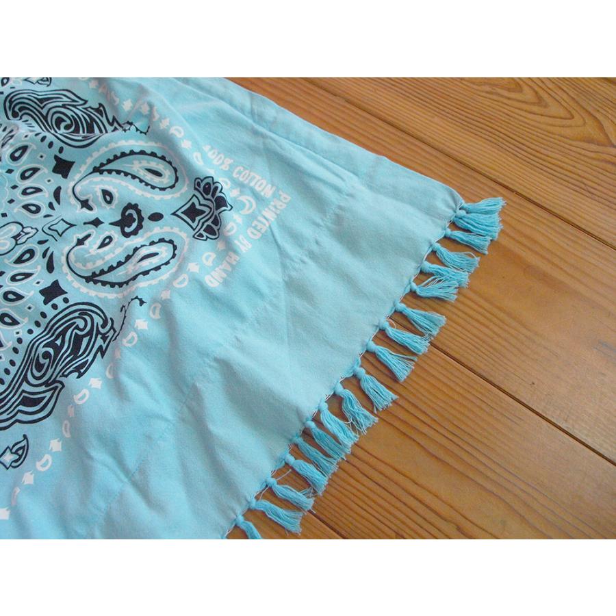 Turtle Bay・タートルベイ　RUG&TOWEL「PAISLEY Summer Blue」/  ラグ タオル ブランケット レジャーシート ポケット付き |  | 02