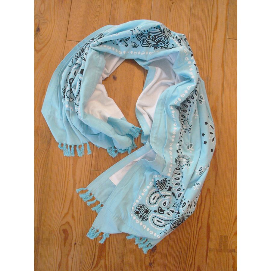 Turtle Bay・タートルベイ　RUG&TOWEL「PAISLEY Summer Blue」/  ラグ タオル ブランケット レジャーシート ポケット付き |  | 04