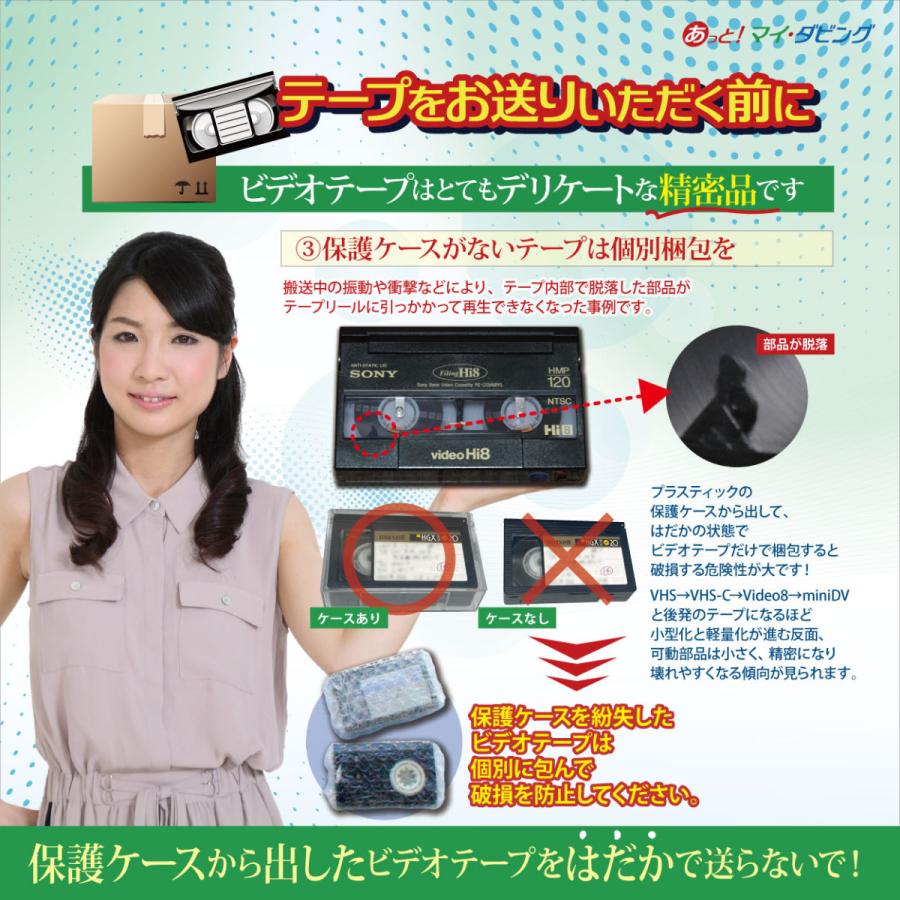 VHS・VHS-C・S-VHS】ビデオテープからDVDにダビング : マインド