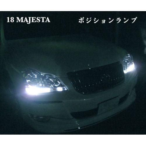 美品‼️180系クラウンマジェスタフロントヘッドライト みね商店 18系マジェスタ／LED(SMD)ポジションランプ／180 CROWN