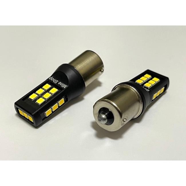 みね商店 S25／BA15S（180°ピン／シングル）／2835monster led(20pcs