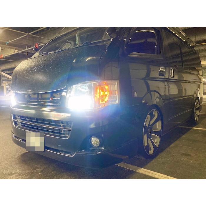 みね商店 200系ハイエース3型／純正交換用 LEDヘッドライト・D4R専用 