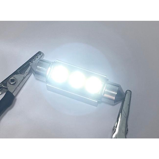 [程よい輝度150ルーメン] T10 x 42〜44mm／球切れ警告灯キャンセラー内蔵 LED／SBSMD5050・6000K／12V車用／2個セット｜mine-shop｜04