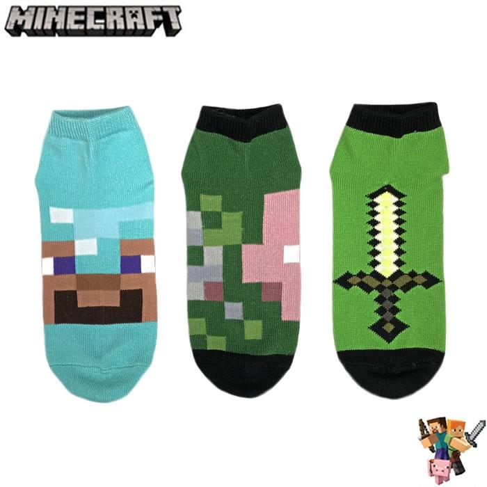 靴下マインクラフトソックス Quarters ダイヤのフル装備 ゾンビ