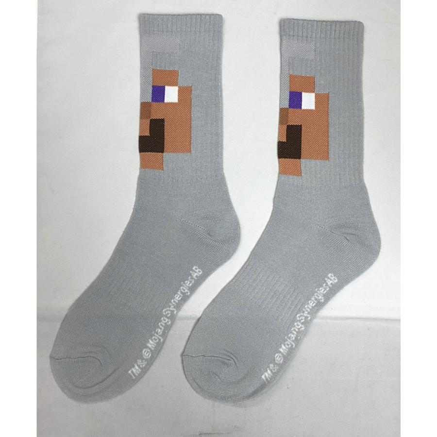 靴下マインクラフトソックス Crews 鉄のフル装備 草ブロック 2 Pack 1set Mf041bccgl Minecraftマイクラワールド 通販 Yahoo ショッピング