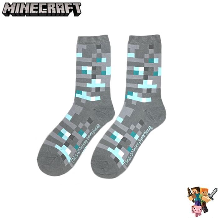 ソックス 靴下 マインクラフト Minecraft  Crews ダイヤの剣 / ツルハシ ダイヤ / ダイヤの装備 ダイヤモンド鉱石 3 Pack /24-26cm 1set｜minecraftworld｜06