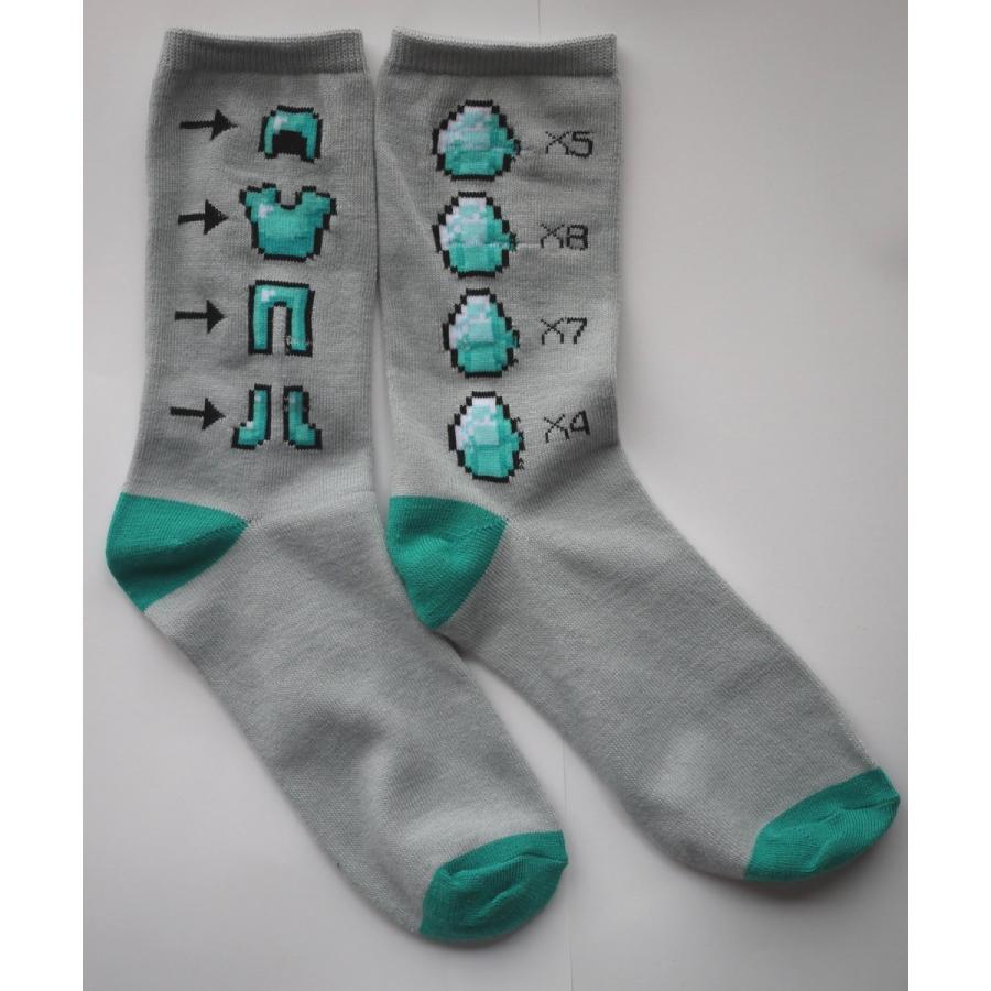 靴下マインクラフトソックス Crews ダイヤの剣 ツルハシ ダイヤ ダイヤの装備 ダイヤモンド鉱石 3 Pack 1set Mf043bccgl Minecraftマイクラワールド 通販 Yahoo ショッピング