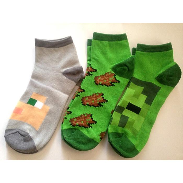 ソックス 靴下 マインクラフト Minecraft Quarters ゾンビ 腐った肉 鉄のフル装備 3pack 1set Mf054bqsgl A Minecraftマイクラワールド 通販 Yahoo ショッピング