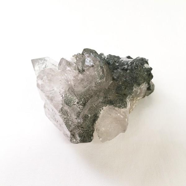 モンブラン水晶 一点もの  スモーキーグインデル水晶 原石 900g