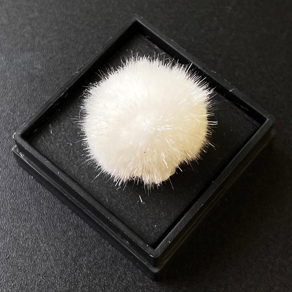 オーケン石 オケナイト（Okenite)直径約15mm コレクションケース付