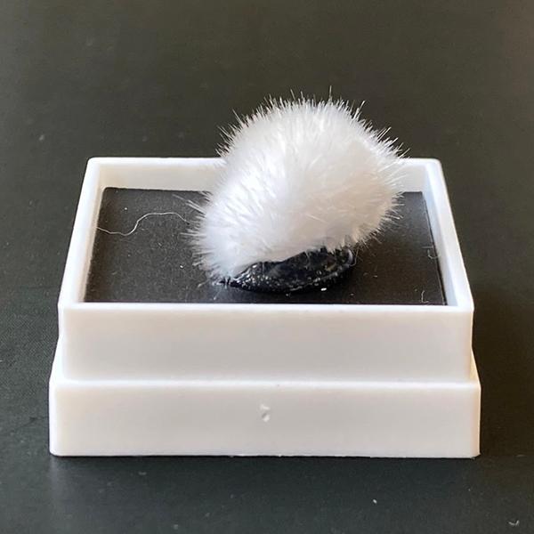 オーケン石 オケナイト（Okenite)直径約14mm コレクションケース