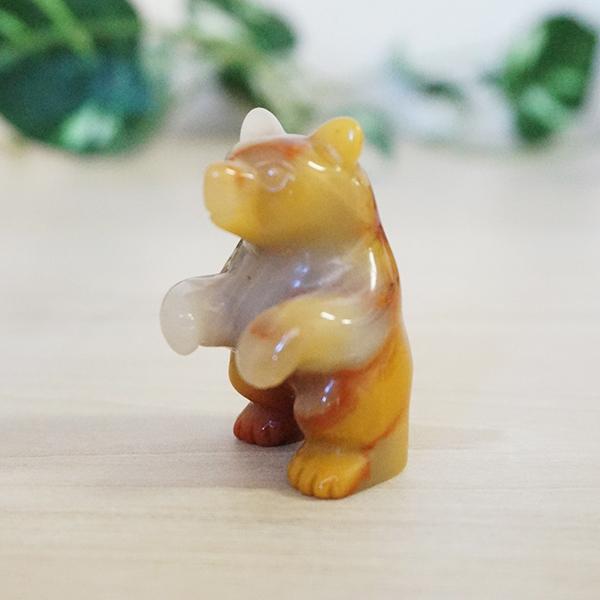 ジャスパー 熊の置物 天然石 彫刻 Jasper 碧玉 動物 : Mineral&Fossil