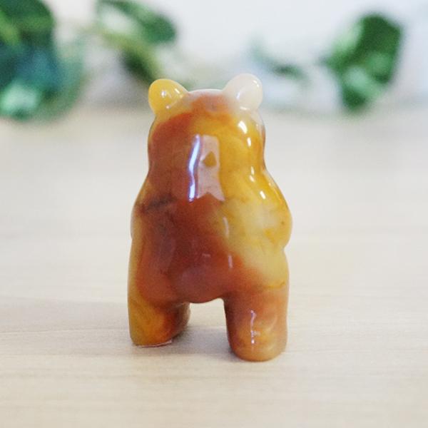 ジャスパー 熊の置物 天然石 彫刻 Jasper 碧玉 動物 : Mineral&Fossil