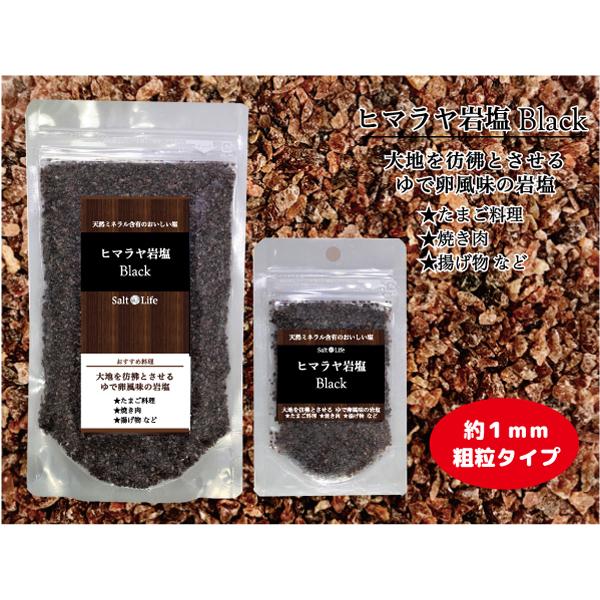 ソルトライフ ヒマラヤ岩塩 ブラック 粗粒 1-2mm 300g : ミネラル屋