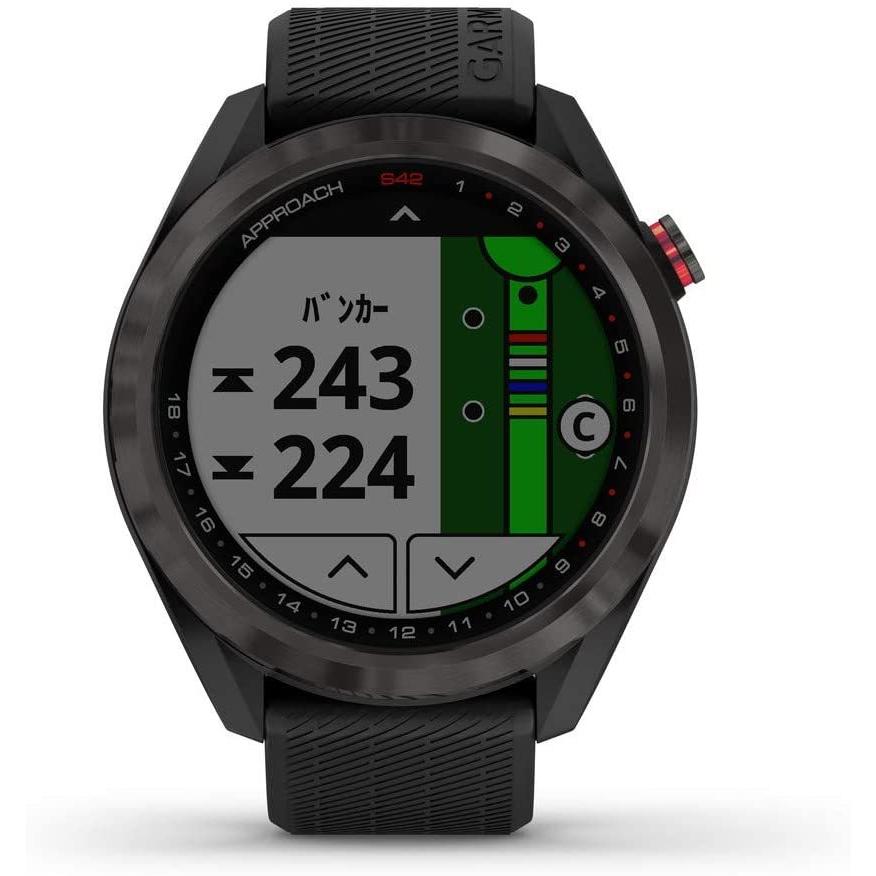 GARMIN(ガーミン) ゴルフナビ GPS Approach S42 Black/Carbon Gray｜mineruva｜06