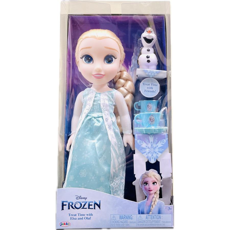 アナと雪の女王 ディズニー プリンセス ドール エルサ＆オラフ ティー