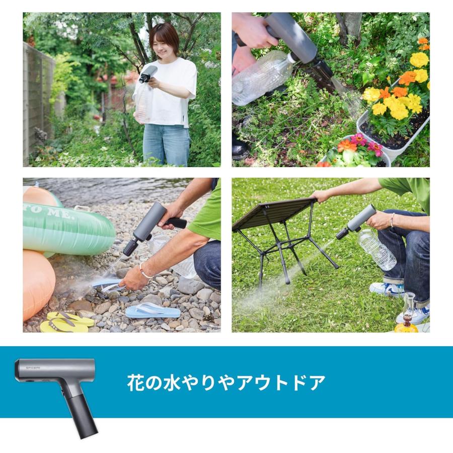 スパイサー ポケッタブル 高圧洗浄機 ＆ ジェットファン セット