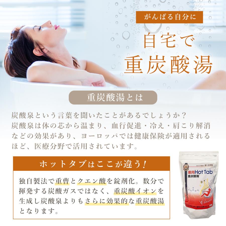 薬用ホットタブ重炭酸湯 90錠 2袋セット 薬用ホットタブ 重炭酸湯Classic 90錠*2袋セット