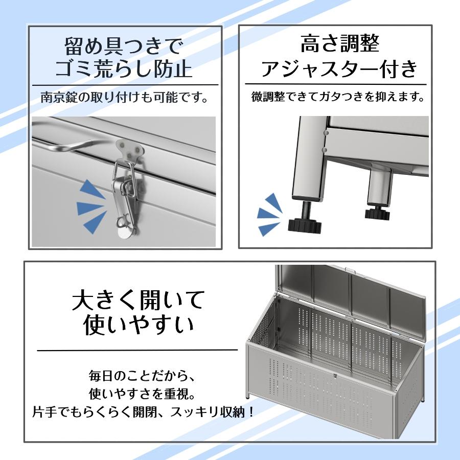 ごみ収集ボックス ゴミ箱 ゴミステーション 組立式 350L 屋外 大きい