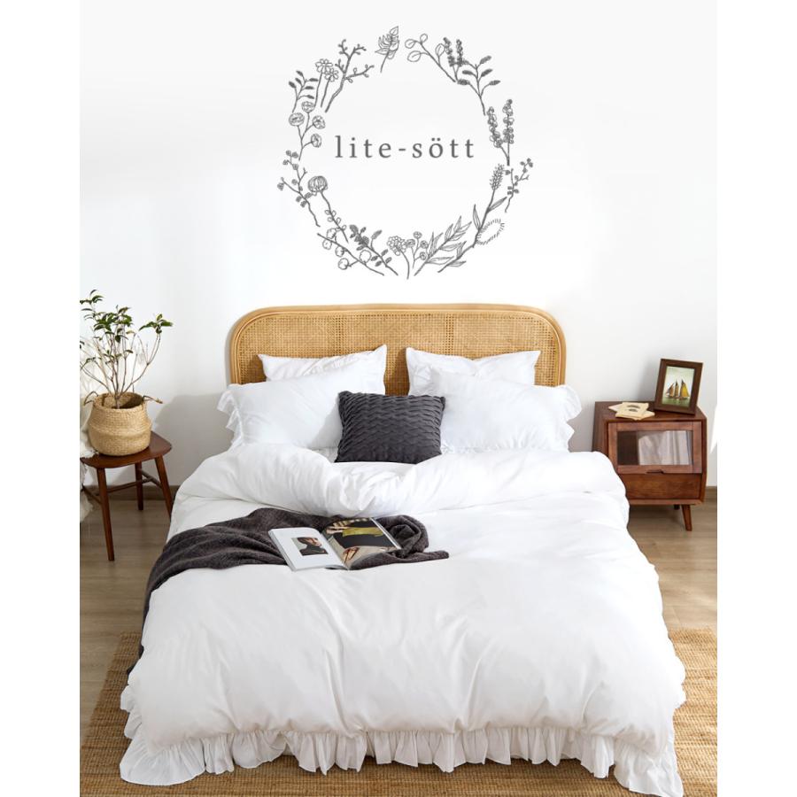 lite-sott しっとりやわらか フラットボックスシーツ ダブル おしゃれ