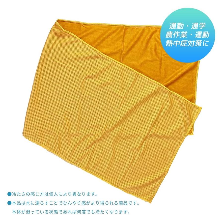 ひんやり クールタオル 2枚セット 熱中症対策 濡らす 冷却タオル 30