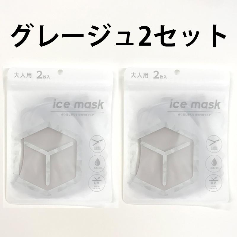 累計200万突破！繰り返し使える！接触冷感 アイスマスク ice mask 2枚