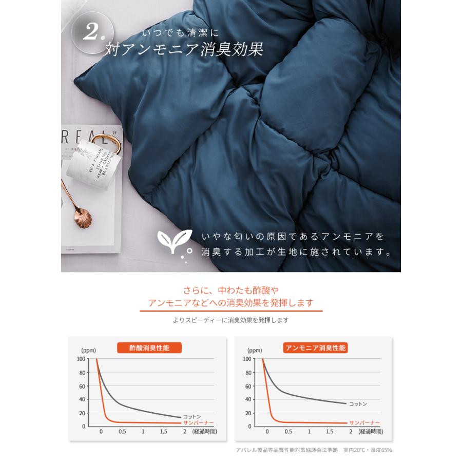 ＼軽くてあったか／洗える 掛け布団 ダブル 冬 暖かい 保温 サンバーナー 吸湿発熱 消臭 静電気防止 吸水速乾 父の日 39772 | ブランド登録なし | 10