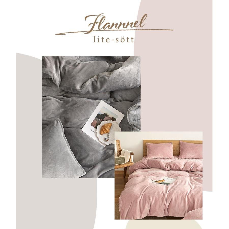 lite-sott 布団カバーセット 冬用 シングル 3点セット 掛け布団カバー