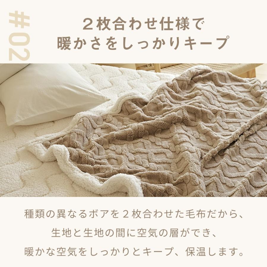 COYOLI ブランケット ハーフケット 100×140 ケーブルボア ハーフ 北欧