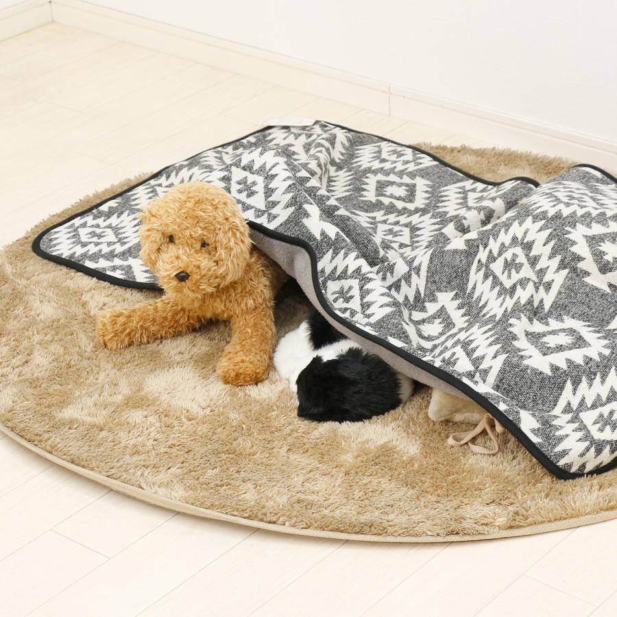 ネイティブ柄 ブランケット XLサイズ 70×130cm 小型犬 中型 大型