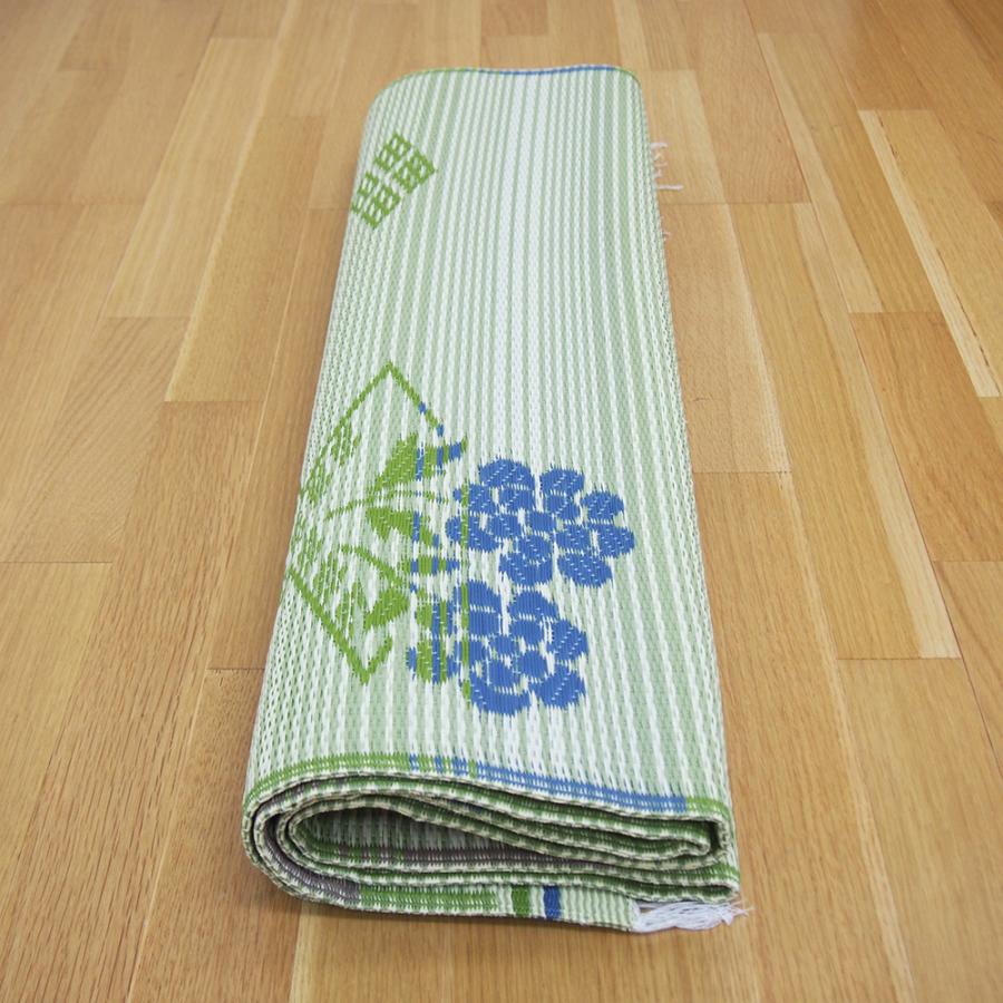 メーカー直送品】ビニール風 花ござ 約176×176cm 58間 2帖 結び