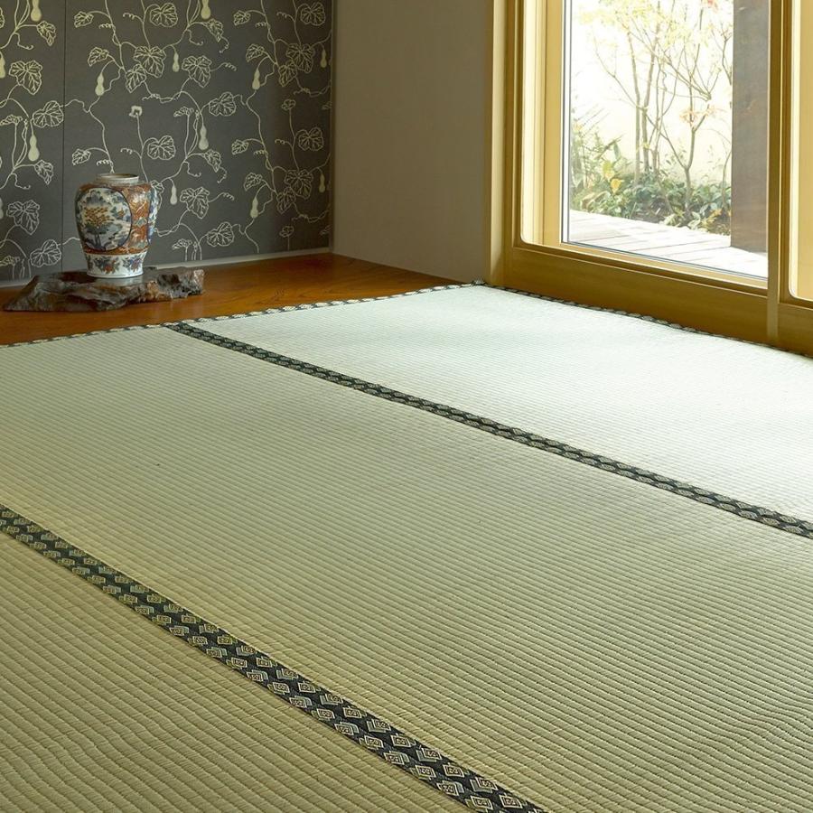 メーカー直送品】おもてなし い草風上敷 雅 本間6帖 約286×382cm メーカー直送品】おもてなし い草風上敷 雅 本間6帖 約286×382cm