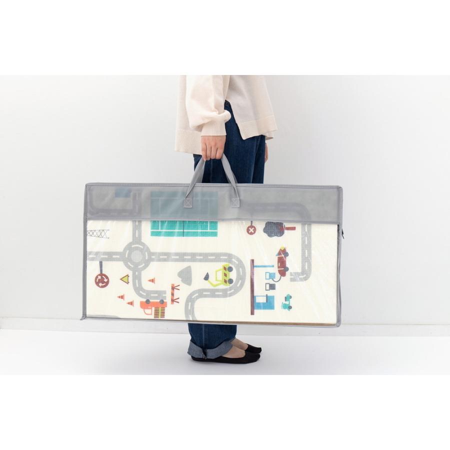 大人女性の メーカー直送品 折りたたみ 水拭き可能 プレイマット 道路 約148 196cm 収納袋付き 撥水 防音 リバーシブル 木目柄 キッズ 子供 おしゃれ H プレイマット 種類 エクスロード Www Theopengate Org Il