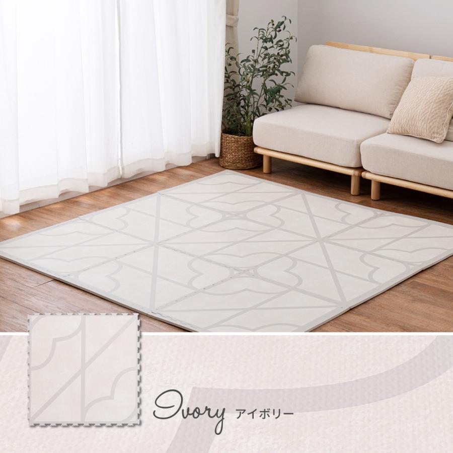 メーカー直送品】レトロデザインのジョイントマット キュロス 約60×60
